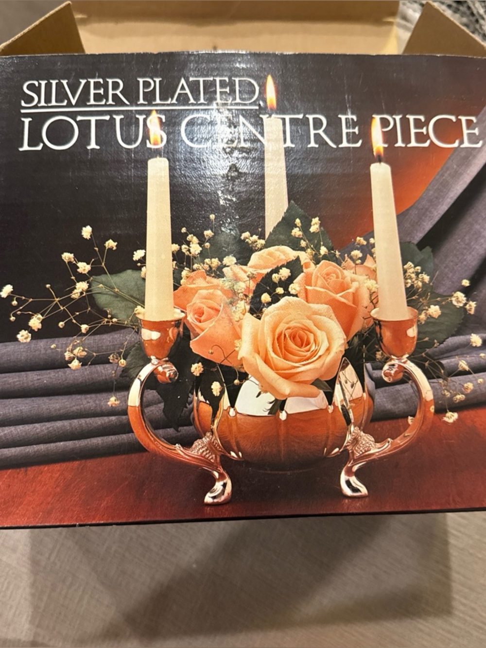 Silver Plated Lotus Centrepiece
